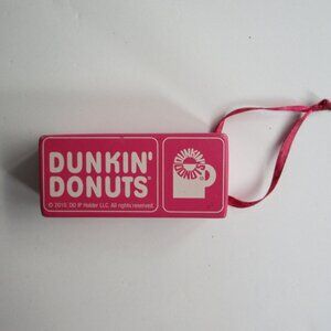 Dunkin Donuts TIME TO MAKE THE DONUTS Christmas Box Ornament 2010 *READ*